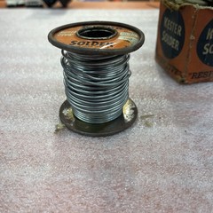 Vintage Kester Solder 60/40 .062 resin Five solder open roll