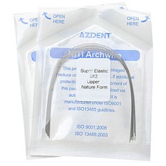 AZDENT Dental Orthodontics Round Arch Wire Super Elastic Niti Nature Form