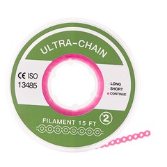 Dental Orthodontic Elastic Continue Power Chain 15ft/roll For Wire Brace