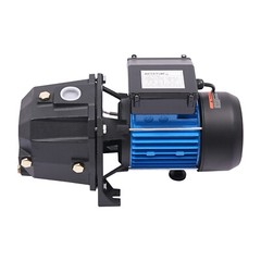 0.75HP 1” Shallow Well Jet Water Pump Booster Garden Sprinkler 3420r/min Black