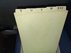 Vintage Nebs 944 Posting File For Forms Up To 6 1/2 x 9 1/4″ With 25 Cards