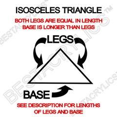 2 PIECES 1/2″ x 1/2″ x 3/4″ CLEAR ACRYLIC PLEXIGLASS TRIANGLE ROD 24” INCH LONG