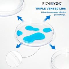 Biologix Petri Dishes-150x15mm, 10 /Bag, Case of 200