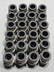 Lot of 24 Legris 3/8” Push to Connect Reducer Straight NPT 1/2” Fittings