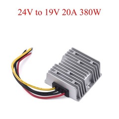 DC 24V to 19V 20A 380W Step-Down Converter Buck Regulator Transformer Waterproof