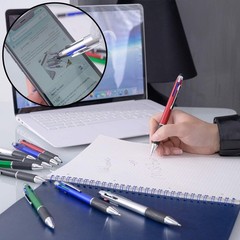 4-Color Ballpoint Pen Multi Colored Pens in One Medium Point (1.0Mm) Touch Scree