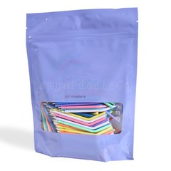 100PCS New Dental Polishing Polisher Prophy Cup Brush Nylon Latch Flat Type NO.1