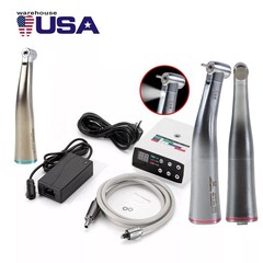 NSK Style Dental Slow Low Speed Handpiece Contra Angle Straight Air Motor 2/4H
