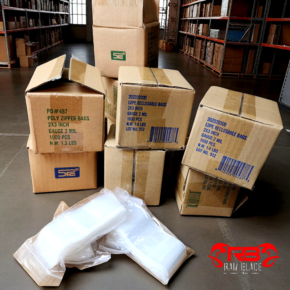 10,000 PCS 2″ x 3″ Reclosable Resealable Clear Zipper Plastic Bags 2Mil 2×3 Inch
