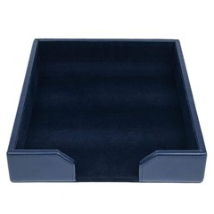 Dacasso Bonded Leather Desktop Letter Tray – Luxury Letter Holder Paper