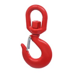 Locking Swivel Heavy Duty Lifting Hook 5T with Safety Latch & 360° Rotation