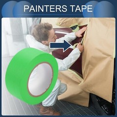 72 Rolls Green Painters Masking Tape, 2 Inch x 60 Yards 5.5 Mil, Walls Painting