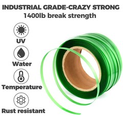 Heavy Duty Packaging Strapping Banding Roll 1000ft length 1400lbs Break Strength