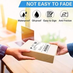 100 4×6 Fanfold Direct Thermal Shipping Labels Perforated for Zebra & Rollo UPS