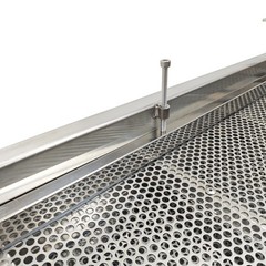 110V Stainless Steel Linear Vibrating Screen Electric Three-layers Linear Sieve
