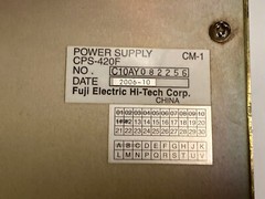 Yaskawa,JZNC-NRK02-1,Rack with CPS-420F SGDR-AXA01A REV. C02