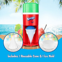 New Kool-Aid Snow Cone Maker Electric Ice Shaver Machine Party Treats Portable
