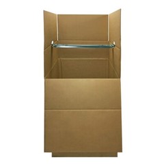 UBMOVE Large Corrugated Wardrobe Moving Boxes (Bundle of 3) 24″ x 24″ x40″