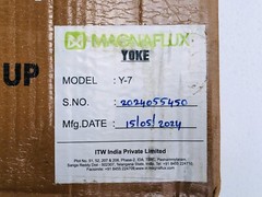 Magnaflux Y-7 AC/ DC NDT Magnetic Particle Testing Yoke 220V With Case