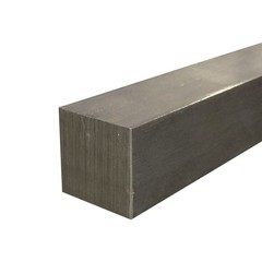 1″ x 1″ x 45″, 12L14 Steel Square Bar, Cold Finished