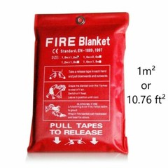 4 PACK FIRE BLANKET Fiberglass Hero 39”x39” Emergency Home Retardant Prepared