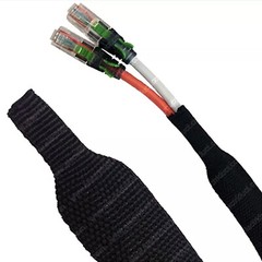 Heat Shrink Braided Wire Conduit 2:1 Ratio Flexible Wear-Resistant Sleeve Lot