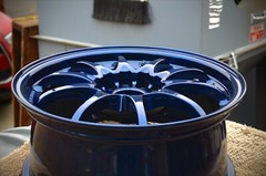 Midnight Navy Blue Metallic Powder Coating Paint – New 1LB