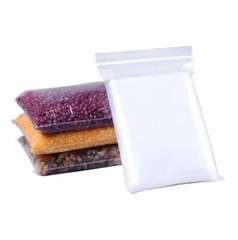 100 Pack 6×15 Inch Clear Reclosable Zipper Bag Plastic Poly Zip Lock Bags 2Mil