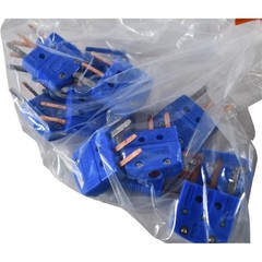 Pack of 12 NEW Omega MTP-T-M Miniature Thermocouple Connector 3 Prong Blue Male