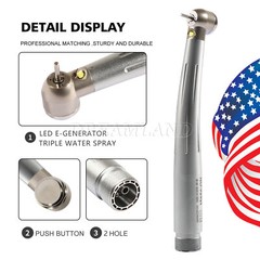 Dental Fiber Optic LED E-generator high speed handpiece 2Holes/4Holes