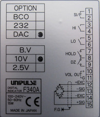 NEW UNIPULSE F340A LOADCELL INDICATOR