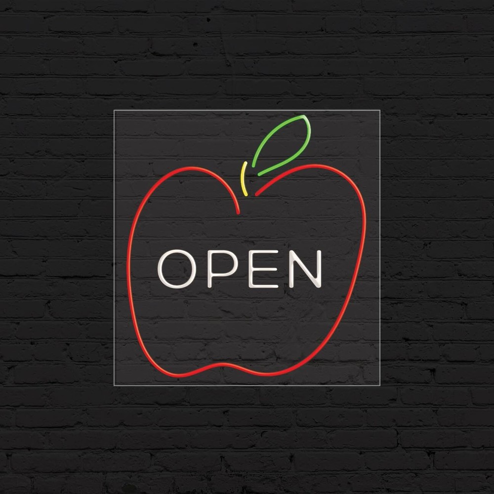 Open Sign for Business Displays | LED Flex Neon | 24″W x 31″H x 1″D
