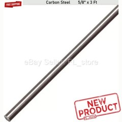 Steel Round Rod 5/8″ x 3 Feet Unpolished Cold Finish Rod Alloy 1018 Solid Stock