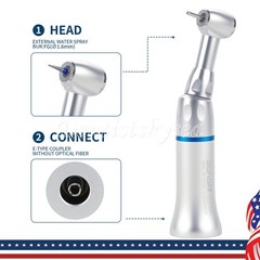 Dental Slow Low Speed Contra Angle Handpiece / 100Pcs FG 1.60mm High Speed Burs