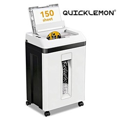 QUIETLEMON 150-Sheet Auto Feed Paper Shredder Micro Cut P-5 For Office Home US