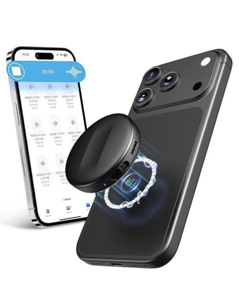 Natesukii 128GB Magnetic Voice Activated Recorder 9800hr Flash Memory