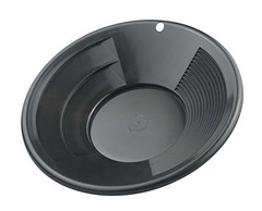 Sluice Monkey 2 Pack of 10 inch Black Gold Pans, 4oz Sniffers, Vials