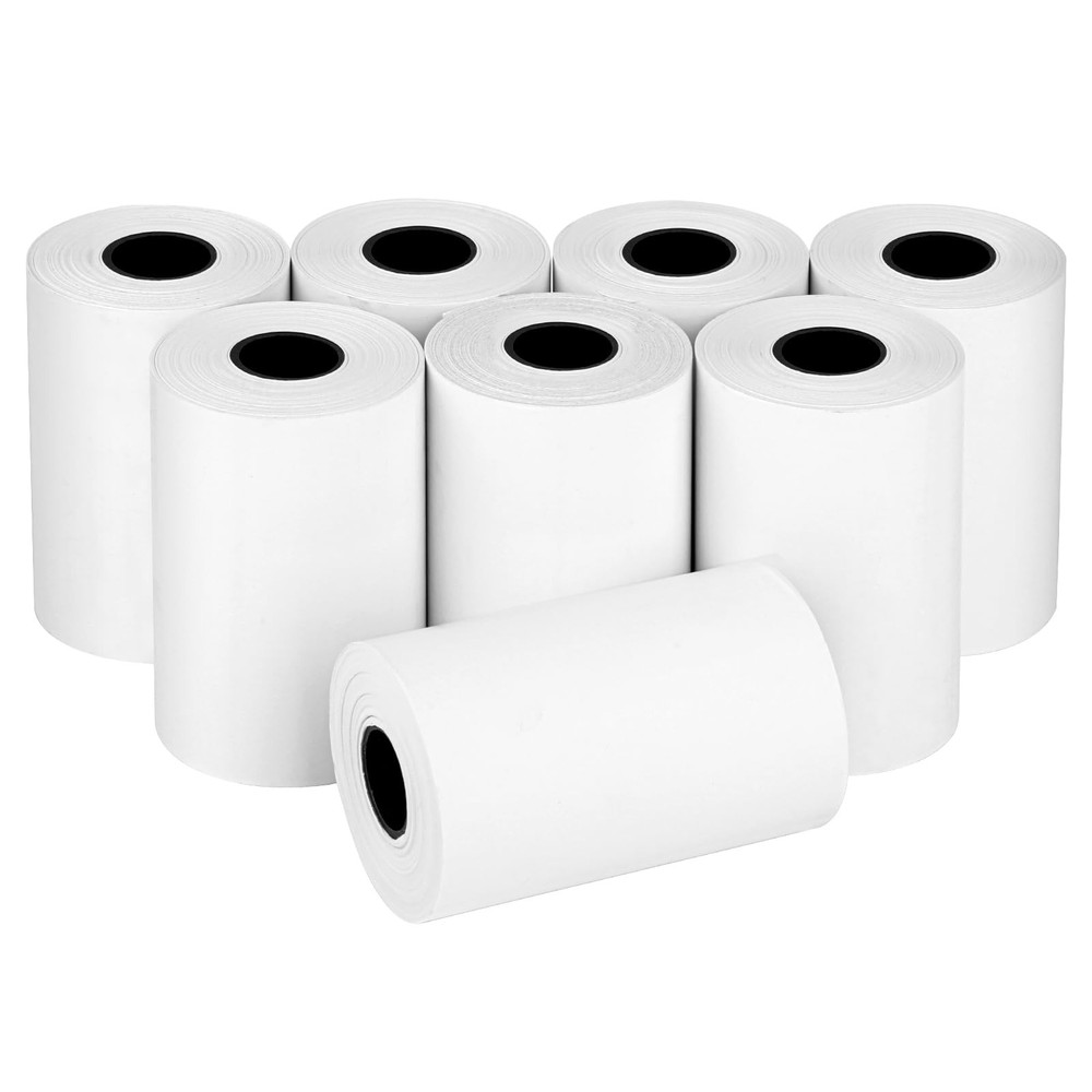 Thermal Receipt Paper 21/4 Inch x 55 Ft Credit Card Machine POS Printer 8 PCS