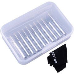 AUSTOR 11 Pieces Soldering Iron Tips Kit 900M-T and 1 Piece Cleaning Cloth…
