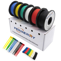16 AWG Stranded Wire Spool 5Ft Each 6 Colors Flexible 16 Gauge Silicone Hook up