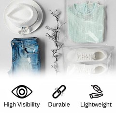 1000 Pieces Clear 9″ x 12″ Poly Bags with Top Opening, Not Self Seal, 1 Mil