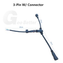 2/3/4 Pin Electrical Wire 3 Way Connector Male Female Extension Plug Power Cable