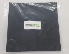 Neoprene Rubber Fabric Reinforced 1/4″ Thick x 12″ wide x 12″ Long, Black