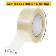 Straight Extra Strong Fiberglass Reinforced Filament Security Tape 2″w x 160ft