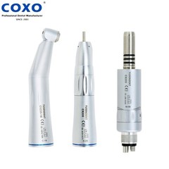 US COXO Dental Inner Water Low Speed Contra Angle Air Motor Straight Handpiece