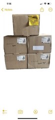 Lot Of 5 – Brady B30 Labels, Multiple Colors See Description Partial Rolls