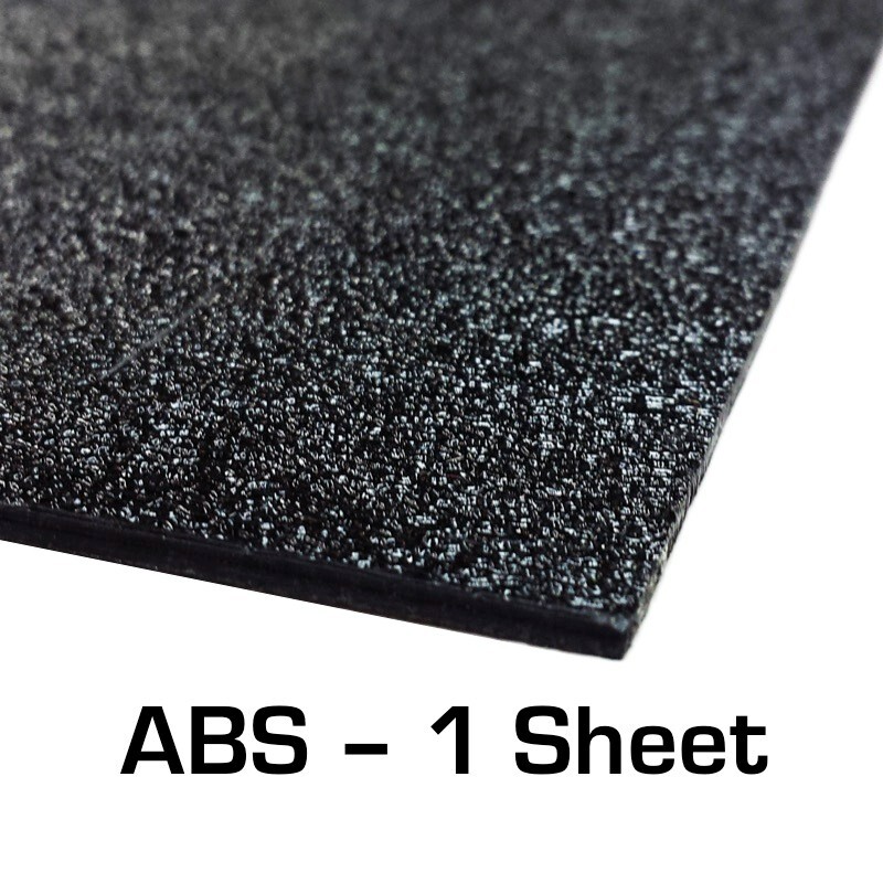 ABS Black Plastic Sheet 48″ X 96″ X 0.118″ (1/8″) 4×8 ft, Black Haircell
