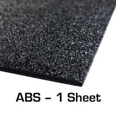 ABS Black Plastic Sheet 48″ X 96″ X 0.118″ (1/8″) 4×8 ft, Black Haircell