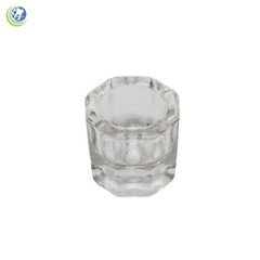 4 x GLASS DAPPEN DISH – CLEAR ACRYLIC LIQUID HOLDER CONTAINER DENTAL COSMETOLOGY