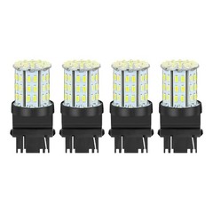 4x 3157 3057 3357 LED Bulbs 64 SMD 50,000 Hours 6000K White for Reverse Lights